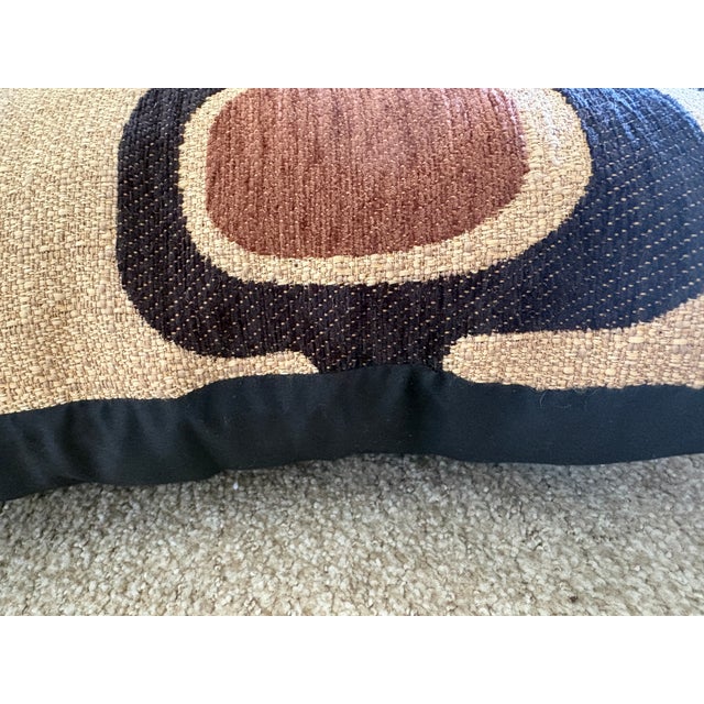 Art Deco Pair of Mid-Century Modern Geometric Throw Pillows For Sale - Image 3 of 5