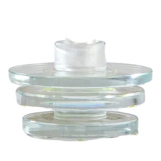 Evening Light Candlestick in Extra-Clear Crystal by Ettore Sottsass for RSVP, 1999 For Sale