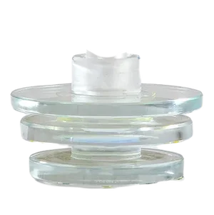 Evening Light Candlestick in Extra-Clear Crystal by Ettore Sottsass for RSVP, 1999