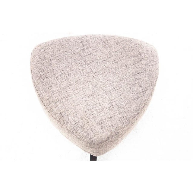 Mid-Century Modern Vintage Danish Beige Stool, 1960s For Sale - Image 3 of 4