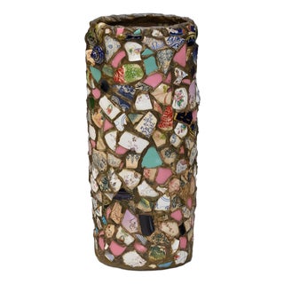 Terracotta Umbrella Stand, 1900s For Sale