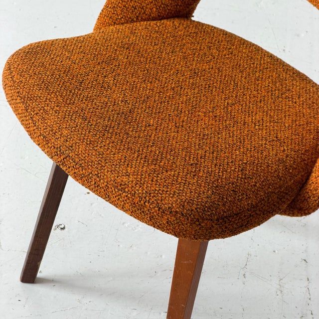 Mid-Century Modern 1960s Armless Executive Chairs With Wood Base by Eero Saarinen for Knoll Associates For Sale - Image 3 of 8