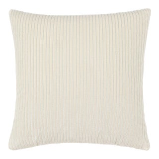 Scalamandre 22" x 22" Highlight Pillow in Cream For Sale