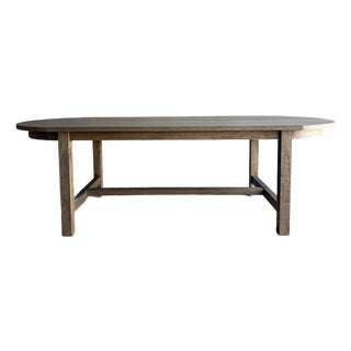 Oval Dining Table in Natural White Oak 74" - Montana Brown For Sale