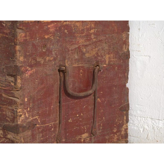 Antique Chinese Painted Trunk For Sale - Image 10 of 12