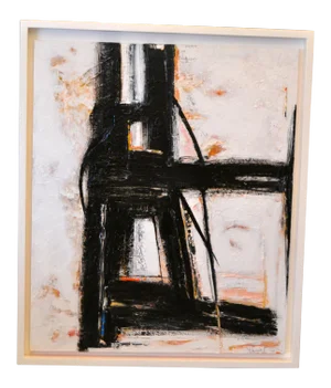 Framed Yamil O Cardenas Abstract Acrylic Painting