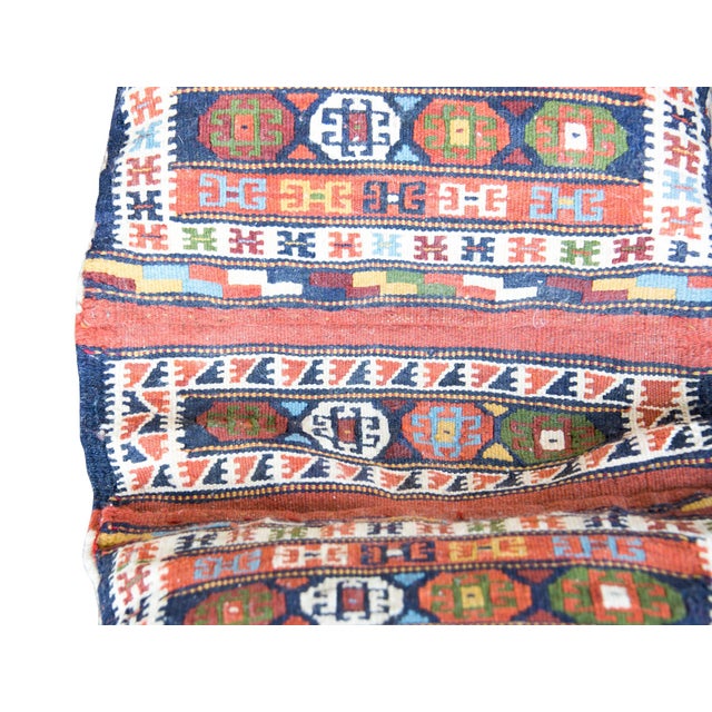 Tribal Vintage Persian Saddle Bag Face For Sale - Image 3 of 14