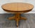 Early 20th Century Vintage Solid Oak Round Pedestal Dining Table For Sale - Image 5 of 11