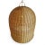 Tea Stain Wicker Dome Pendant Light X-Large For Sale - Image 4 of 7