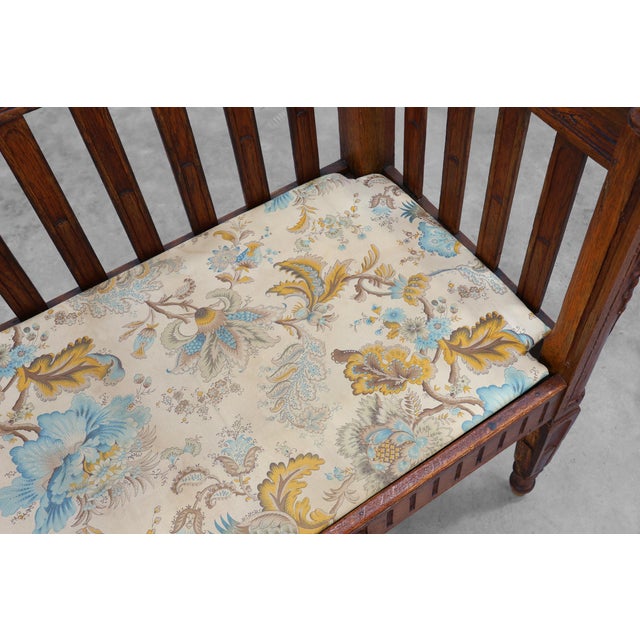 Large Arts & Crafts Oak Side Chair, Belgium, 1915 For Sale - Image 18 of 18