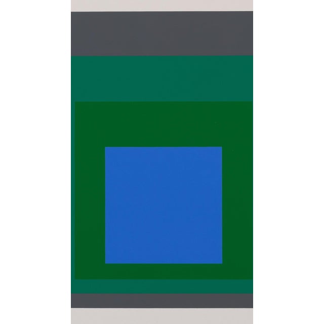Josef Albers, Homage to the Square Blue Look, Color Screenprint For Sale - Image 4 of 6