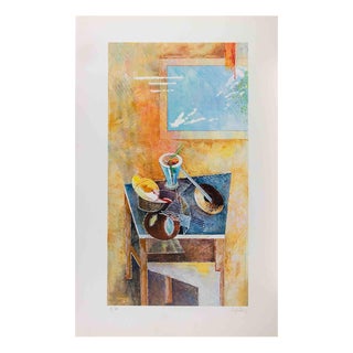 Mariangelo Zappitelli, Still Life, Lithograph, 1980s For Sale