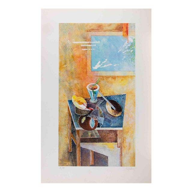 Mariangelo Zappitelli, Still Life, Lithograph, 1980s For Sale