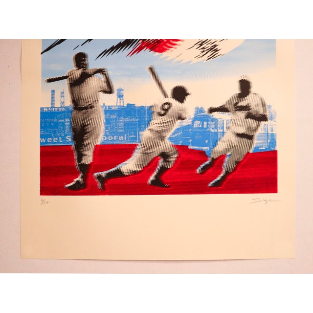 Contemporary 2026 Contemporary Poster - Tribute to Jackie Robinson by Sébastien Lepine For Sale - Image 3 of 3