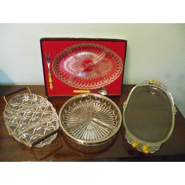 Hollywood Regency Serving Dishes and Platter, France, 1950s-1960s, Set of 4 For Sale - Image 15 of 16