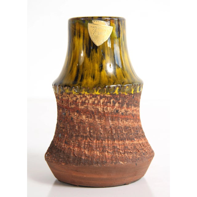 Mid-Century Modern Mid Century Modern Ernst of Denmark Art Pottery Vase For Sale - Image 3 of 8
