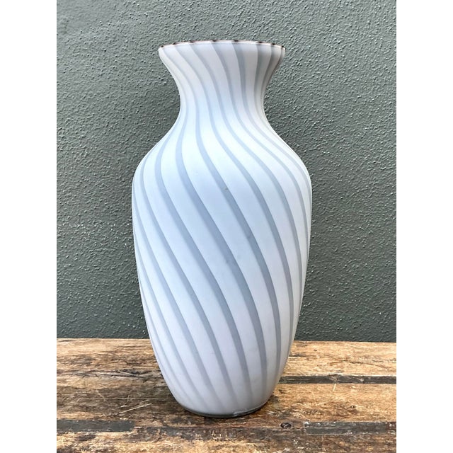 Vintage Archimede Seguso Murano Glass Vase For Sale - Image 12 of 12