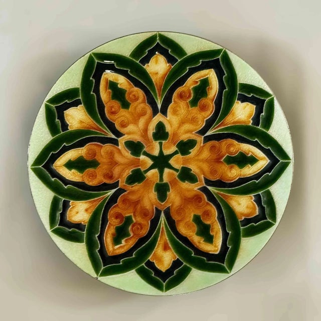 Italian Mid Century Enamel on Copper Vide Poche Tray For Sale - Image 14 of 14