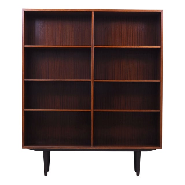 Vintage Danish Mahogany Bookcase from Omann Jun, 1970s For Sale