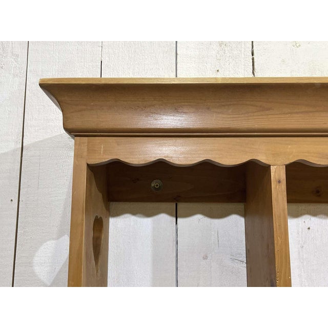 English Wall Shelf in Fir Wood, 1980s For Sale - Image 9 of 10