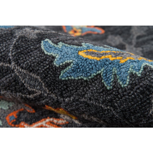 Ibiza Charcoal Hand Tufted Area Rug 6' X 9' For Sale - Image 4 of 8