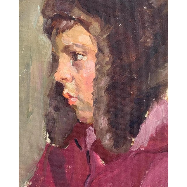 Soviet Child Portrait, Original Oil Painting, Ukrainian Artist 37-29 For Sale - Image 4 of 6