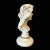 Shabby Chic Large Vintage Hand Carved Wood Lady Bust - Paris Apartment - Chippy Shabby Chic For Sale - Image 3 of 6