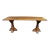 Architectural Oak Console Table For Sale