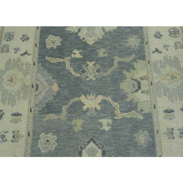 Turkish Oushak Rug 5'4" x 11'6" #18064 For Sale In Houston - Image 6 of 8