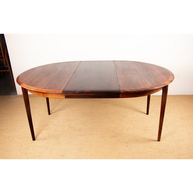 Danish Extendable Dining Table in Rosewood by Kai Lyngfeldt Larsen for Søren Willadsen, 1960s For Sale - Image 10 of 18