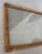 Vintage rectangular serving tray crafted from bamboo and rattan with side loop handles and a clear glass inset. mid-...