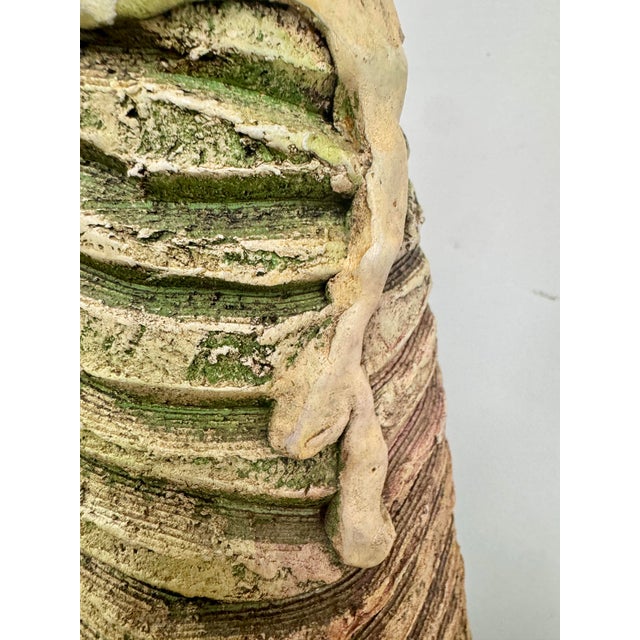 1990s Monumental Handcrafted Studio Pottery Lamps, Signed & Dated 1992 – Pair For Sale - Image 5 of 12