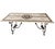 Italian Vintage Italian-Style Inlaid Marble Dining Table on Wrought Iron Scroll Base For Sale - Image 3 of 11