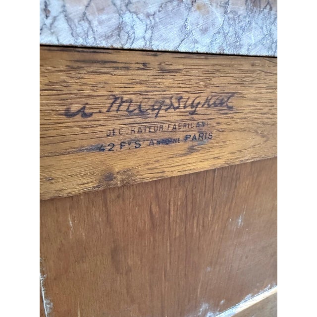 Louis XV Style Rosewood Marquetry Bedside Tables, 1920s, Set of 2 For Sale - Image 6 of 8