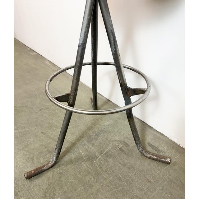 Industrial Grey Workshop Stool, 1960s For Sale - Image 11 of 18