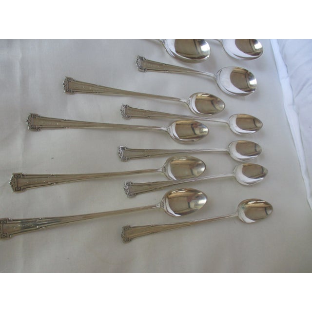 Antique R. Wallace & Son "Dauphine" Pattern Sterling Silver Flatware Service- 32 Pieces For Sale In Columbia, SC - Image 6 of 7
