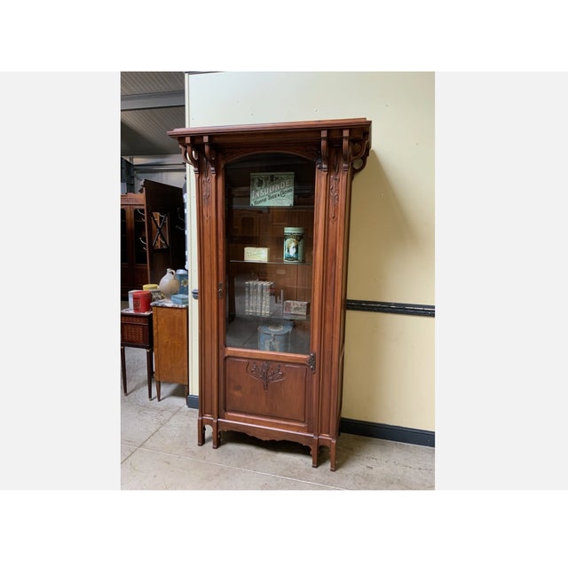 1900 - 1909 Antique Art Nouveau Bookcase, 1900 For Sale - Image 5 of 13
