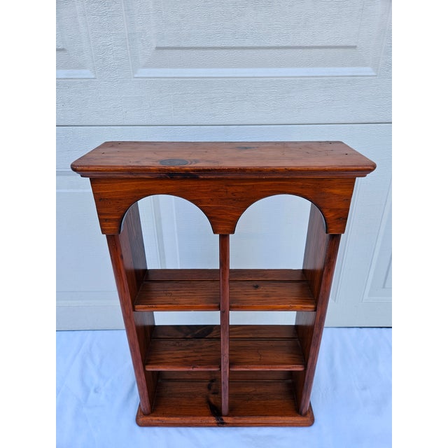 Brown Late 20th Century Ethan Allen Pine Shelf Etagere For Sale - Image 8 of 12