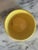 Vintage McCoy Pottery flowerpot with attached saucer in the basketweave pattern, glazed in McCoy's signature buttery...