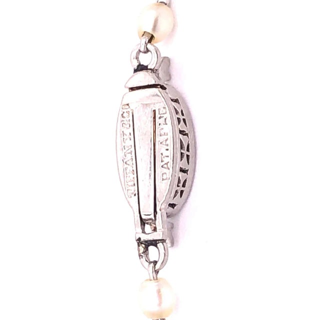 Briolette Diamond Tiffany & Co. Beaded Pearl Necklace With Diamonds For Sale - Image 11 of 12