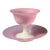 Steuben Pink Opaline or Rosaline Art Glass Footed Bowl & Underplate For Sale