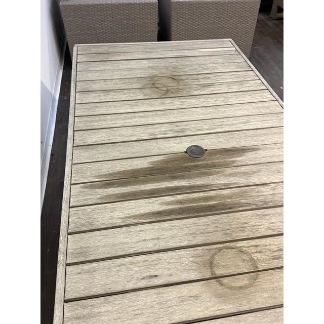 2010s West Elm Portside Extension Dining Table + Benches, Set of Three For Sale - Image 5 of 12