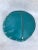 Moroccan Artist Blue Turquoise Moroccan Leather Pouf Cover For Sale - Image 4 of 9