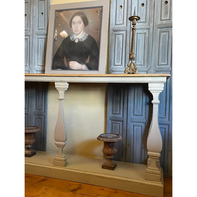 French Baluster Console Table, 1890s For Sale - Image 3 of 18
