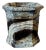 Maitland-Smith Faux Marble Lacquered Wastebasket For Sale