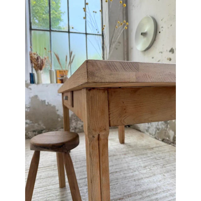Oak Farmhouse Table, 1950s For Sale - Image 16 of 18
