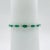 2020s Emerald Marquise and White Round Diamond Bracelet in 18k White Gold For Sale - Image 5 of 6