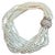 3.1mm Akoya Japanies Pearl Multi Strand Bracelet, 14kwg Diamond Clasp, 8 Inch For Sale - Image 4 of 8