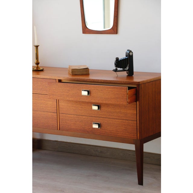 Vintage Teak and Zebrano Chest of Drawers, 1960s For Sale - Image 16 of 18