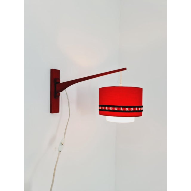 Danish Teak Wall Lamp by Aro Leuchte, 1960s For Sale - Image 11 of 11